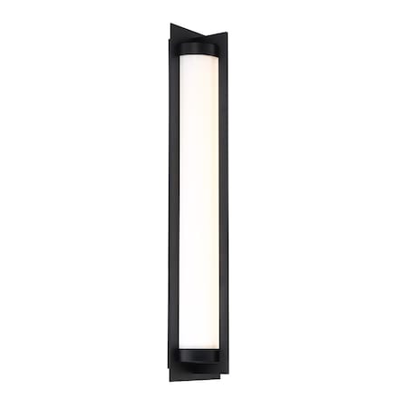 Dweled Oberon 26in LED Indoor and Outdoor Wall Light 3000K in Black WS-W457
